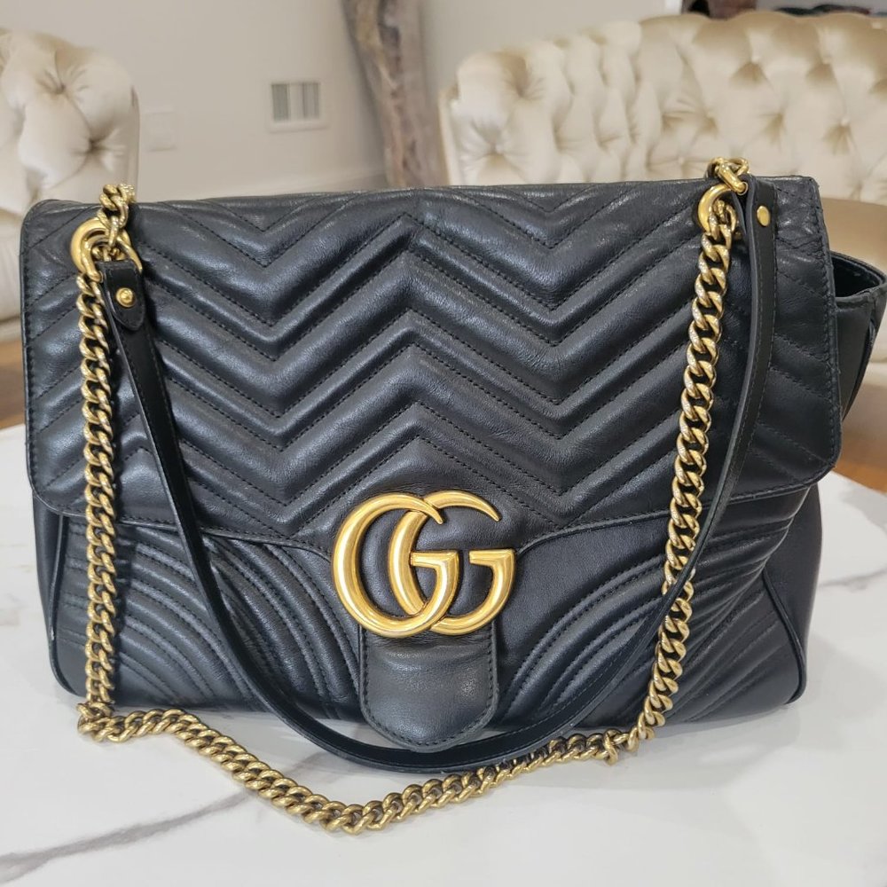 Gucci GG MARMONT MEDIUM SHOULDER BAG - Picture 1 of 8